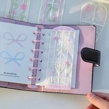 Vintage Rose Embroidery Bookmarks, Organza Transparent Floral Page Markers, Aesthetic Hollow‑Out Reading Accessories For Book Lovers - A - View 1
