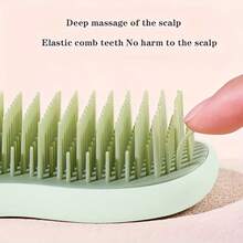 1set/1pc Comb And Black Cleaning Brush, Smooth Detangling Comb - Gentle Scalp Massage, Easy To Untangle, Anti-Static, Creates Shine - Suitable For Daily Home Use - Multicolor - View 5