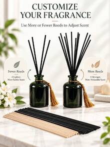 50pcs Reed Diffuser Sticks Refill, Black Reed Diffuser Sticks, Easy-To-Use Home Fragrance Accessory, Adjustable Scent Diffusion Intensity, Suitable For Diffuser Bottle Replacement, Ideal For Bedroom, Bathroom, Living Room, Office And Other Home Decor, Great Gift Choice For Housewarming, Wedding, Christmas And Holidays - Multiple Styles - View 5