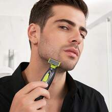 Waterproof Electric Shaver Head Set, Designed For MLG, Suitable For Beard, Men's Body Groomer, Shaver And Hair Clipper Replacement Blades - C - View 12