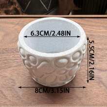 Creative Pebble-Shaped Home Decor Succulent Planter Pot - A - View 7