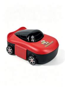 Cool Sports Car Shaped Lunch Box With Wheels, Divided Compartments, Portable Meal Box, Outdoor Picnic Student Home Use Anti-Drop Bento Box - Multicolor - View 15