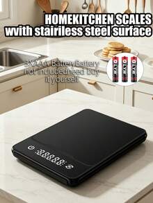 [Christmas Gift] Precision Kitchen Scale,10kg Capacity, Easy-To-Clean Stainless Steel Construction,Suitable For Baking And Cooking,Accurately Measures Grams And Ounces,Tare Function, Cooking Measurement, Accurate Measurement (Batteries Not Included). - Multicolor - View 2