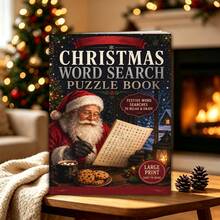 22 Page Christmas Large Print Word Search Puzzle NoteBook For Seniors And Adults,Multiple Styles Available,No Pen Include - Rectangle - View 4