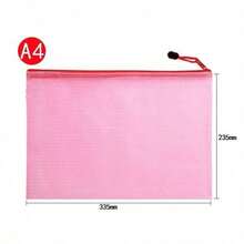 5/2/1pc A4 Mesh Zipper File Bag, Suitable For Travel, Office Supplies, Back To School Season, Learning Supplies Storage And Organization - A - View 7