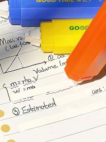 5pcs Dopamine Color Pen Style Correction Tape, Natural Paper Color Correction Roller, Great For Daily Study, Classroom Rewards And Small Gifts - Multicolor - View 6