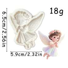 Cupcake-Themed Chocolate Fondant Molds, Angel Food Cake Decorative Silicone Molds, Reusable Clay For Making Dough Pudding Flower Paste, Keychain Pendants, And Resin Clay - View 10