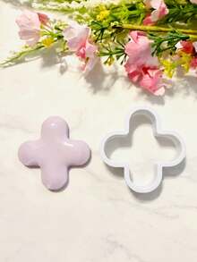 Bubble Symbol Clay Cutting Mold, Cute Acrylic Polymer Clay Cutter, DIY Earring Making Hollow Accessories - White - View 6