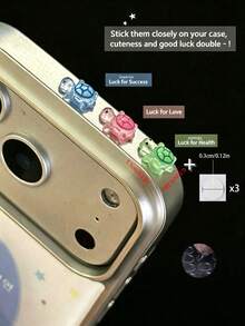 9PCS/3PCS Ins Style Cute Cartoon Turtle Phone Case Decoration Fun Accessories DIY Parts Glow-In-The-Dark Turtle, Gift For Friends - Multicolor - View 13
