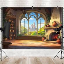 A Castle Background Cloth Banner Background Wall The Studio Wall Is Perfect For Setting A Background Environment Celebration And Birthday Anniversary Decoration, Which Can Be Reused Outdoors. - 1 - View 9