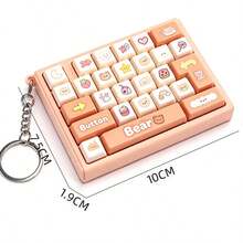 1pc Mini 26-Key Keyboard Button Fingertip Press Creative Keychain Backpack Pendant Stress Relief Toy - Multicolor - View 10