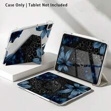 Cat & Lily Pattern Painted Effect Tablet Protective Case With Stand, Compatible With Honor 8/9/10/X8/X8A/X9/X8Pro/X9Pro, MatePad SE 11"/MatePad 11"/11.5", MatePad Pro, Apple 10th Gen/11th Gen 2025 (A16), Galaxy Tab A7/A9 And Other Popular Models - Style 14 - View 8