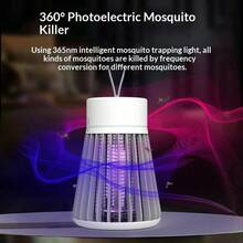 Practical Electric Mosquito Lamp, USB-Rechargeable Mosquito Trap, Silent Operation, Odorless, Protection For Bedroom, Patio And Office, Insect Control Accessory - US A Type Plug(110-127V) - View 5