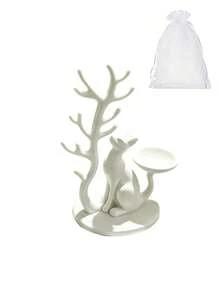 Cat And Tree Jewelry Organizer Stand, Living Room Desktop Organizer And Home Decor, Small Item Storage And Organization Accessory, Multi-Purpose Desktop Decoration, Suitable For Jewelry, Keys,Storage, Suitable For Placing Small Things, Home Decor - Multicolor - View 15