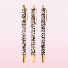 4pcs/Set Random Leopard Print Ballpoint Pens, Retractable Design, Multiple Patterns, Minimalist Printed Pens, Suitable For Weddings, Parties, Daily Use, Gifts, Perfect Valentine's Day Gift For Friends And Family - A - View 6