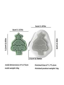 Reusable Christmas Scented Candle Mold, For Clay And Plaster Crafts, Candle Cups, Making 2D Relief Candles, Gift Decorations, Plaster Resin Crafts, Soap Molds - Christmas Mold - View 15