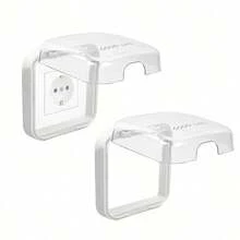 2pcs/1pc Waterproof 86 Type Socket Cover, Wall Socket Cover, Self-Adhesive Switch Cover, Suitable For Bathroom, Kitchen, Bedroom And Outdoor Use - Multicolor - View 7