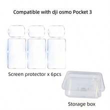 [6pcs] Lens And LCD Screen Protector For Osmo Poet 4/3/4Pro Camera - 0.3mm Thickness, 9H Hardness, Ultra Clear Tempered Glass, Full Coverage Design - View 13