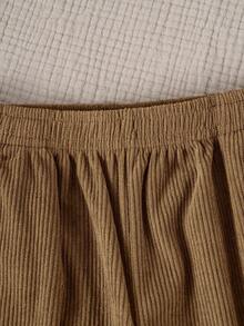 Tween Boy Casual Minimalist Versatile Diagonal Pocket Light Brown Long Pants Suitable For Vacation, Travel, Sports, School And Daily Wear - Camel - View 4