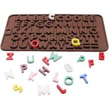 Letter Silicone Chocolate Mold, Letter Silicone Mold, Non-Stick Fondant Mold, Cake Decoration, Perfect Choice For Birthday Party - Multicolor - View 4