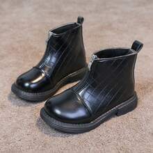 1 Pair Simple & Comfortable Kids' Shoes For Boys & Girls - Black - View 2