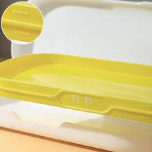 Simple Macaron Stationery Pencil Case, Hard Plastic Press Type Open Pencil Case, Large Capacity Nice Pen Storage Box, Suitable For Students And Office Supplies - Multicolor - View 5