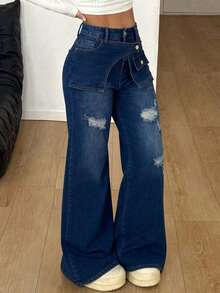Women Jeans - Dark Wash - View 4