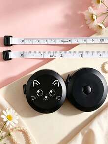 Cute Cat Mini Telescopic Measuring Tape, 59.06 Inches, Double-Sided Metric And Imperial, Soft Sewing Tape - Cute Cat Mini Retractable Tape Measure - View 6