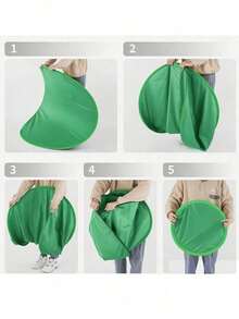 1pc Foldable Single-Sided Green Screen Chair Backdrop, Suitable For Live Streaming, Video Recording And Photography, Easily Switch Scenes - Green - View 5