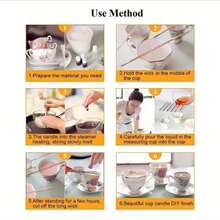 100pcs Pre-Waxed Candle Wicks With Metal Support, Smokeless & Lead-Free, Suitable For Soy Wax, Beeswax & Paraffin Candle DIY Making, Container Candles, Pillar Candles, Votive Candles, Home Decor, Wedding Party, Essential Oil Aromatherapy, Basic Style (Multiple Lengths, High Stability Burning) - Multicolor - View 5