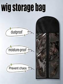 3Pcs 23.6-31.5im Dust-Proof Hanging Wig Storage Bag, Portable Organizer With Hook, Dust-Proof & Moisture-Resistant Organizer, For Home Travel & Holidays - M-3 Pieces - View 8