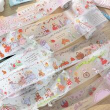 1pc Fairy Tale Sweet Box Series PET Glitter Die-Cut Fairy Tale Character Decorative Washi Tape For Scrapbooking - Multicolor - View 5