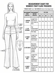 Small Size Flare Pants, Faux Lace Print, Tummy Control Design, Apple-Shaped Body, Elastic Yoga Pants, Daily Wear, Autumn Outfit - Multicolor - View 5