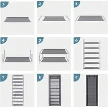 10-Layer Zipper Fabric Shoe Rack, Minimalist Dust-Proof Shoe Cabinet, Multi-Tier Shoe Storage Organiser, Portable Shoe Shelf For Dormitory, Bedroom, Student & Home Use - Silver Grey - View 6