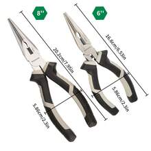 1pc Steel Wire Pliers/Diagonal Cutter, Rubber Coated Handle, Multi-Function Household Hardware Repair Tool - Pliers - View 3