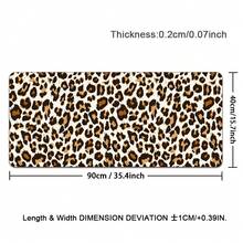 Leopard Print XL Large Mouse Pad With Stitched Edges Long Non-Slip Rubber Base Mousepad Cheetah Animal Laptop Keyboard Mat Desk Pad For Office Home Desk Decor - View 14