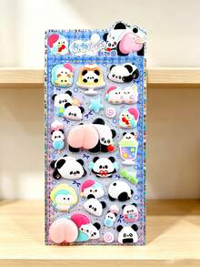 Kawaii Pet Butt Sticker Soft Pinched Happy Buttocks Sticker Decompression 3d Bubble Sticker Phone Case Decor Stickers - Multicolor - View 5