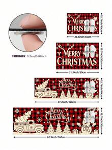 1/2pcs Christmas Kitchen Decor Rugs, Winter Kitchen Mats And Pads, Non-Slip Washable Absorbent Kitchen Accessories Decorative Floor Mat, Christmas Holiday Gift! - Multicolor - View 9