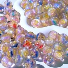 New Hot-Selling Fine Glitter Rose Color-Changing Glow-In-The-Dark Decorative Beads Focal Bead Jewelry Making Kit Luxury DIY Material Pack Beading Pen 10pcs Random Colors - Multicolor - View 7