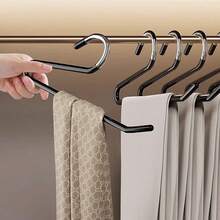 5/10/20pcs Space-Saving Goose-Shaped Z-Type Pants Rack, Durable Metal Material Multi-Function Pants Storage Home Supplies, Clothing Store Pants Display Hanger - Multicolor - View 2