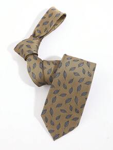 1PC Men's Fashion Casual Versatile Small Leaf Pattern Tie Suitable For Daily Business Commute Banquet Date Matching - Multicolor - View 6