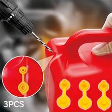 3pcs Oil Tank Vent Caps, Universal Small Oil Dispenser Nozzle Gaskets, Leak-Proof Vent Design, Suitable For Water And Oil Jug Replacement Parts - A - View 1
