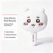 Miniso Cute Plush Cover Handheld Cosmetic Mirror,  / Usagi / Hachiware 3 Characters, Portable Makeup Hand Mirror For Daily Beauty(1pc) - Multicolor - View 8