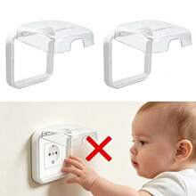 2pcs/1pc Waterproof 86 Type Socket Cover, Wall Socket Cover, Self-Adhesive Switch Cover, Suitable For Bathroom, Kitchen, Bedroom And Outdoor Use - Multicolor - View 1