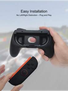 Compatible With Switch 2, 2pcs Controller Grips + 2pcs Steering Wheel Set, Anti-Slip And Anti-Sweat Enhanced Grip, Simulates Realistic Game Control, Unleash Your Best Performance - Handle + Steering Wheel Set - View 6