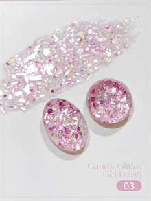 Set Gel Kuku Pemutih Seri Candy Glitter Populer 8pcs, Cocok untuk Manikur DIY di Rumah - MultiWarna - View 17