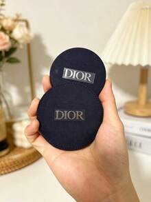 Portable Double-Sided Dior Makeup Mirror Mini Pocket Mirror, Suitable For Outdoor Travel Daily Touch-Ups, Fashionable And Practical Women's Makeup Gift DIOR-GIFT-102 - Silver - View 2