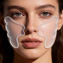 Reusable Silicone Portable Facial Care Patches, Suitable For Cheeks, Can Be Used Morning And Evening, Easy To Carry, Facial Care Tool Wrinkle Patches And Facial Mask Repair Patches, Face Tape, Face Masks - Multicolor - View 2