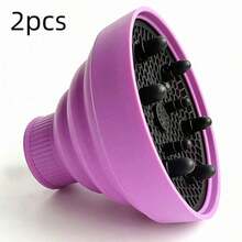 2Pcs/1Pc Collapsible Silicone Hair Dryer Diffuser Attachment, Universal Foldable Blow Dryer Diffuser For Curly & Wavy Hair, Compact Travel Hair Diffuser Nozzle For Styling, Portable Hair Dryer Accessory - Multiple Styles - View 21