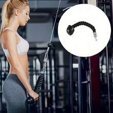 Dây kéo tập tay sau và tay trước đơn/đôi, phụ kiện tay cầm kéo máy cáp, thiết bị thể hình đa năng dùng cho phòng gym và tại nhà, phụ kiện tập kéo xô tay đơn cho tay sau và tay trước, đầu chắc chắn, phụ kiện tập luyện sức mạnh, dây kéo nylon, phù hợp cho cả 4 mùa - Dây tập kéo xuống - Xem 3